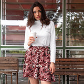 Pink Camo Flared Skirt - ISLK