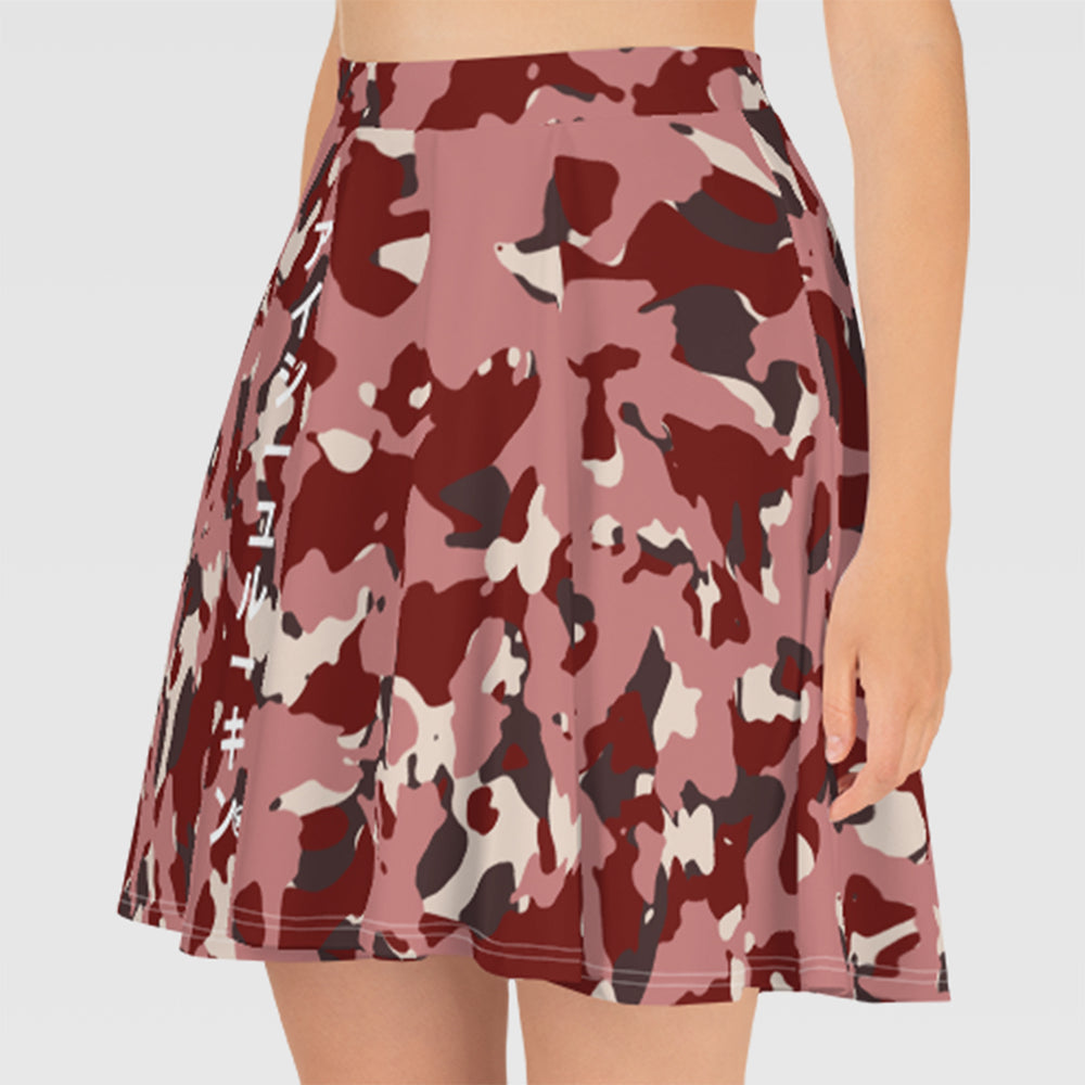 Pink Camo Flared Skirt - ISLK