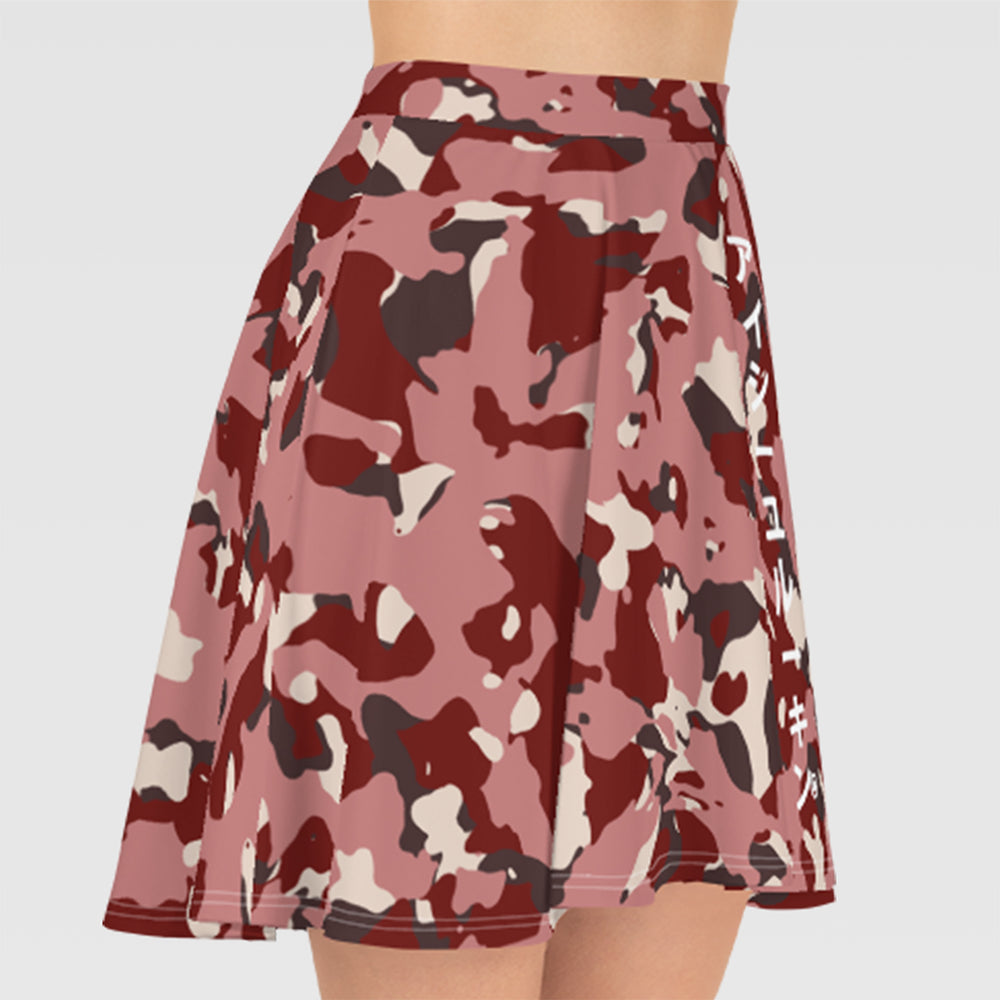 Pink Camo Flared Skirt - ISLK